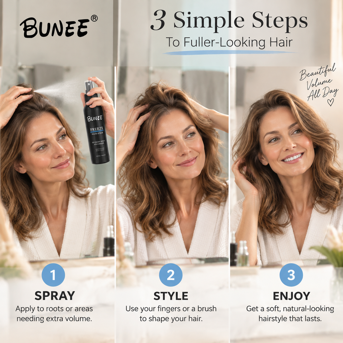 Say Goodbye to Flat Hair – Get Fuller, Natural-Looking Volume All Day