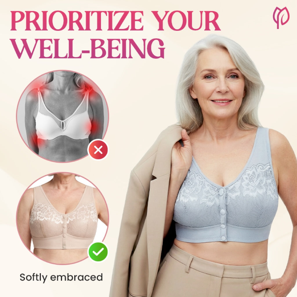 Posy Bra - Comfortable Front Closure Cotton Shaping Bra for Seniors
