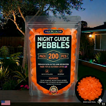 💥LAST DAY SALE 50%OFF💥🌈200Pcs - Colorful Glow-in-the-Dark Garden Stones