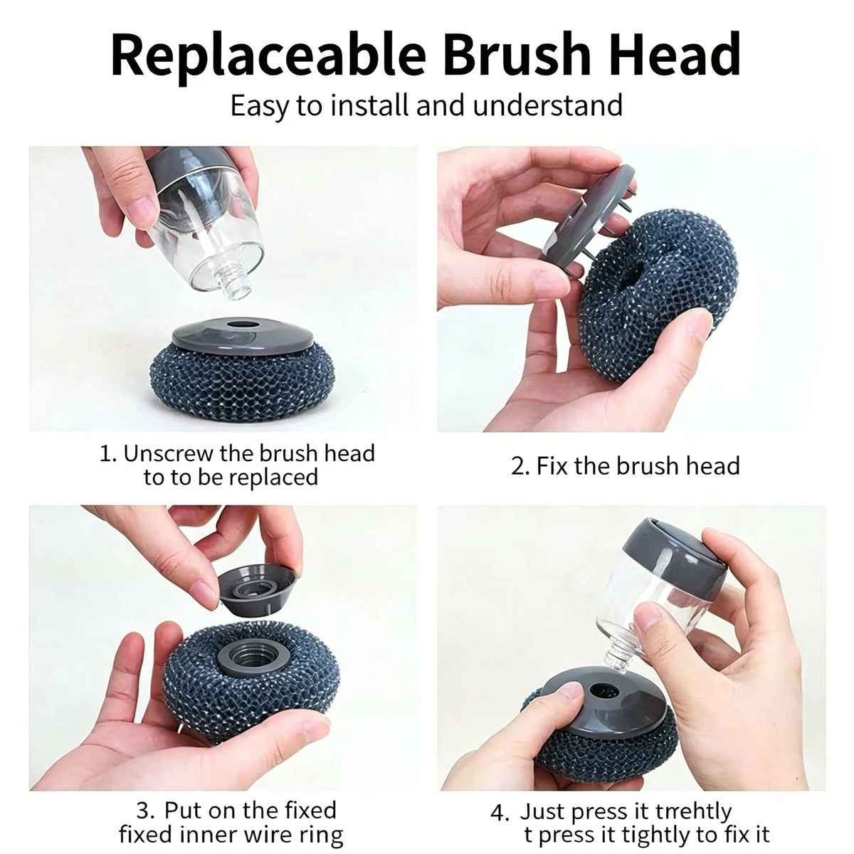 CleanFlow TapPure Kitchen Sink Brush Set