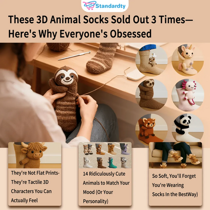 🦥🧦Cute Animal Socks for Women – Cozy Fun Designs for Everyday Comfort