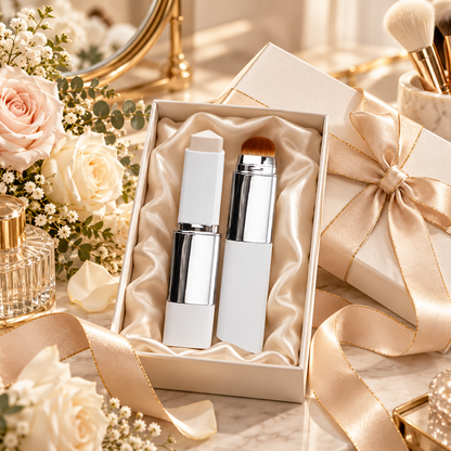 ✨ 50% OFF | 2-in-1 Foundation Stick with Built-in Brush – Flawless-Looking Makeup Made Easy!