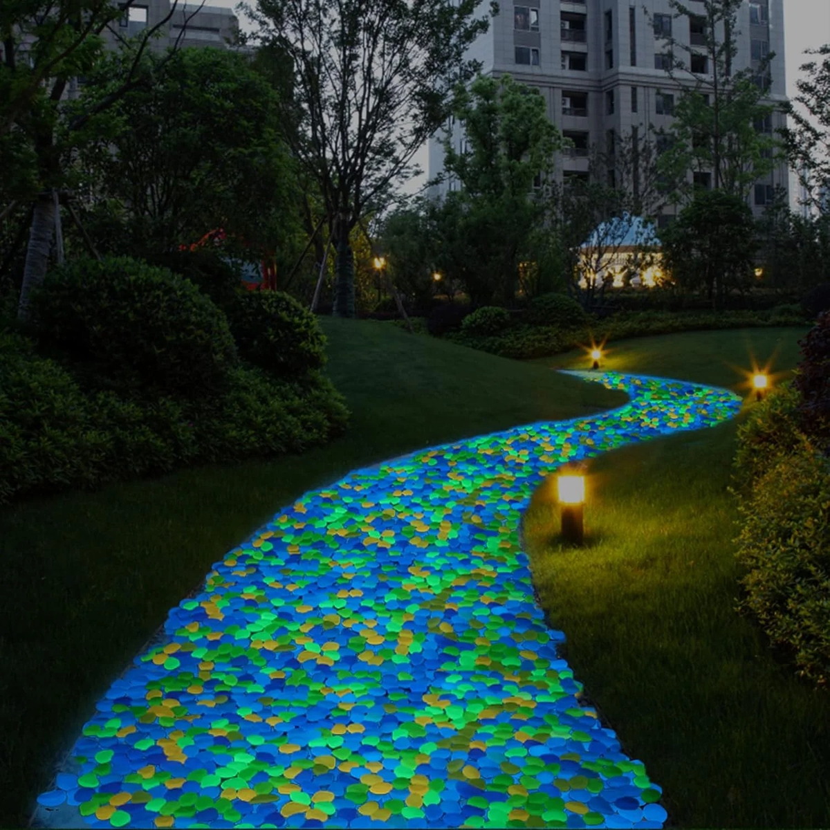 💥LAST DAY SALE 50%OFF💥🌈200Pcs - Colorful Glow-in-the-Dark Garden Stones