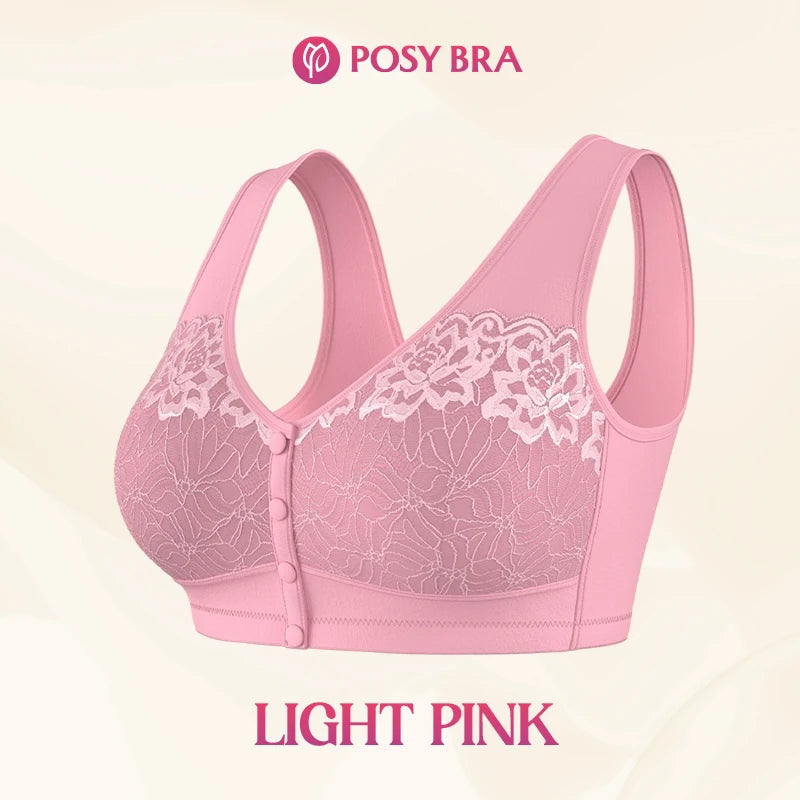 Posy Bra - Comfortable Front Closure Cotton Shaping Bra for Seniors