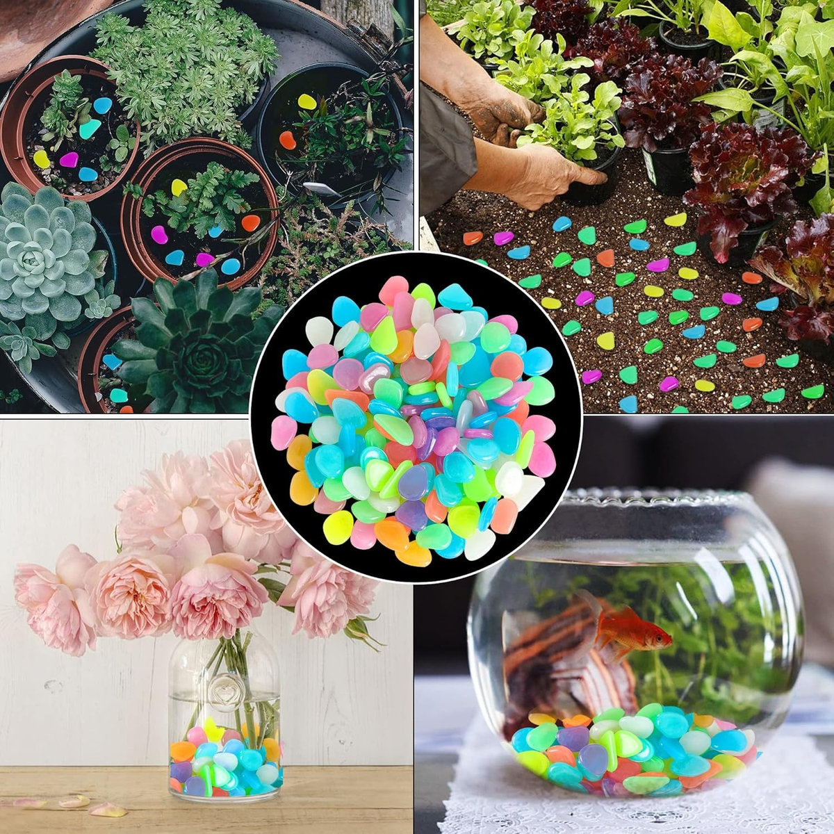 💥LAST DAY SALE 50%OFF💥🌈200Pcs - Colorful Glow-in-the-Dark Garden Stones