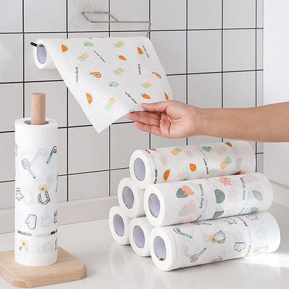 50Pcs Per Roll Reusable Cleaning Lazy Rags✨