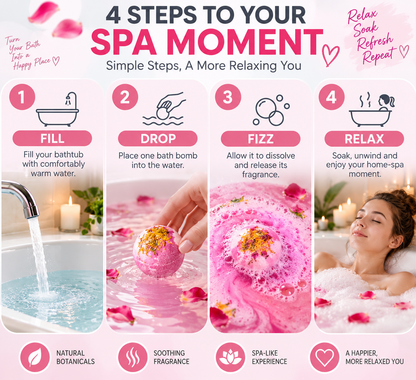 🌸 Botanical Bath Bombs – Turn Every Bath Into a Relaxing Home Spa