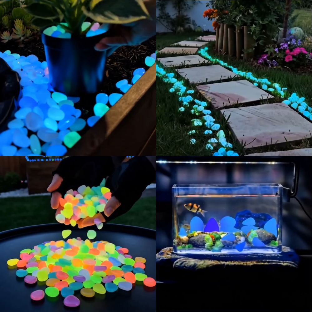 💥LAST DAY SALE 50%OFF💥🌈200Pcs - Colorful Glow-in-the-Dark Garden Stones