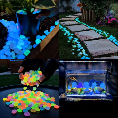 💥LAST DAY SALE 50%OFF💥🌈200Pcs - Colorful Glow-in-the-Dark Garden Stones