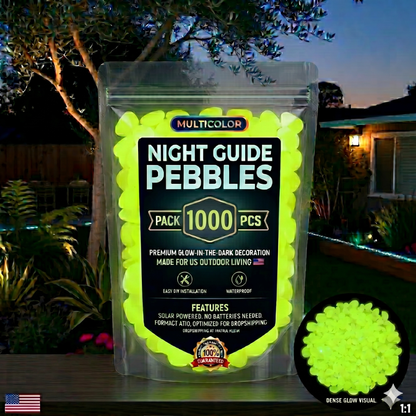 💥LAST DAY SALE 50%OFF💥🌈200Pcs - Colorful Glow-in-the-Dark Garden Stones