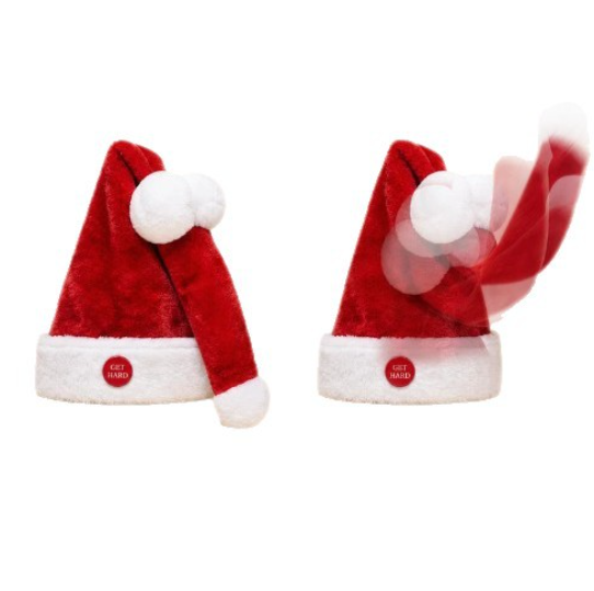 ✨🎅 Animated Naughty Santa Hat | Funny Christmas Party Hat✨