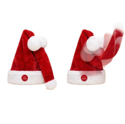 ✨🎅 Animated Naughty Santa Hat | Funny Christmas Party Hat✨