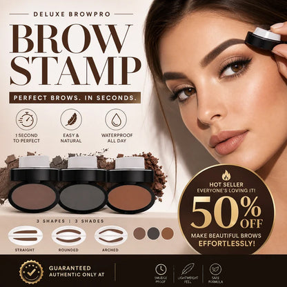 ✨Buy 2 Get 1 Free🖌️50K+ Sold!!!🖤Eyebrow Stamp Powder Kit with Applicator Brush