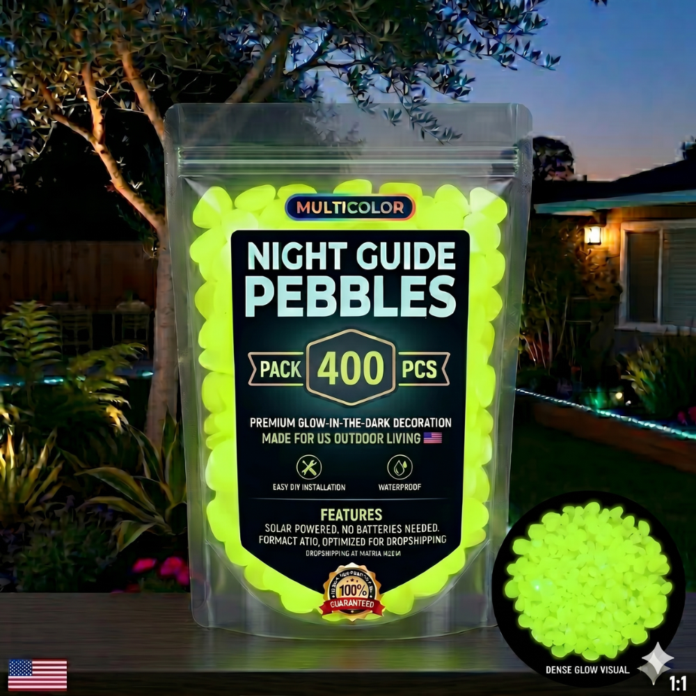 💥LAST DAY SALE 50%OFF💥🌈200Pcs - Colorful Glow-in-the-Dark Garden Stones