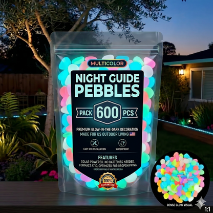 💥LAST DAY SALE 50%OFF💥🌈200Pcs - Colorful Glow-in-the-Dark Garden Stones