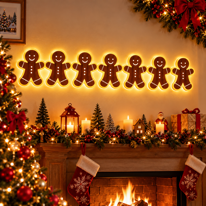 Warm White LED Reindeer Wall Décor