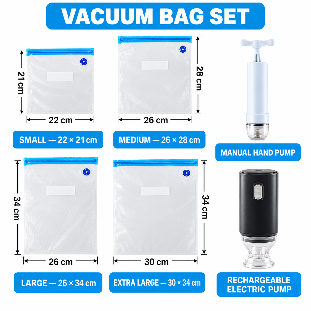 🔥 Buy 10, Get 5 FREE! 🍳 2026 Hot Kitchen Sale — Vacuum Sealer Bag Set