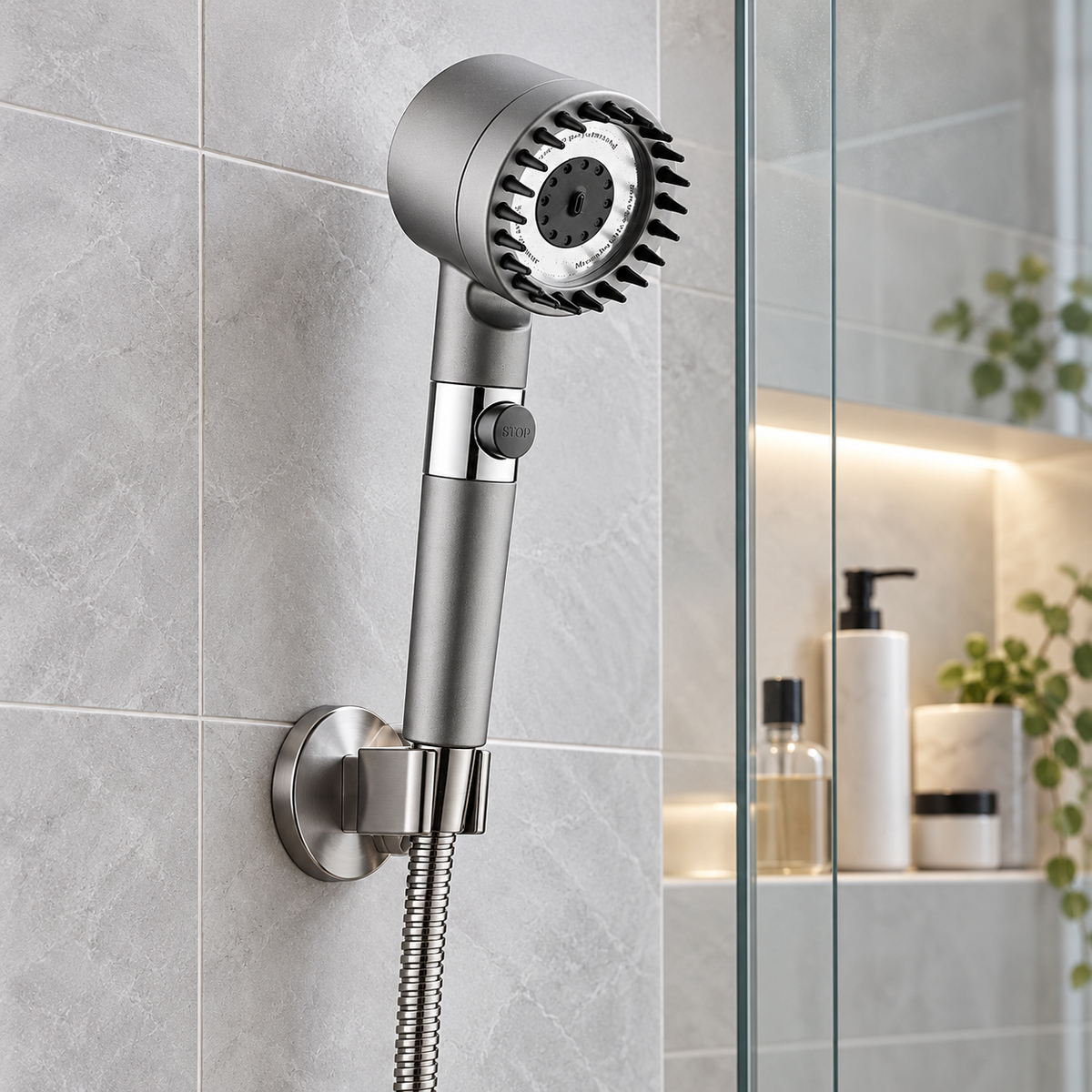 🚿 50% OFF | High-Pressure Handheld Shower Head with Massage-Style Tips