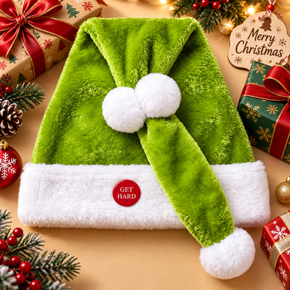 ✨🎅 Animated Naughty Santa Hat | Funny Christmas Party Hat✨