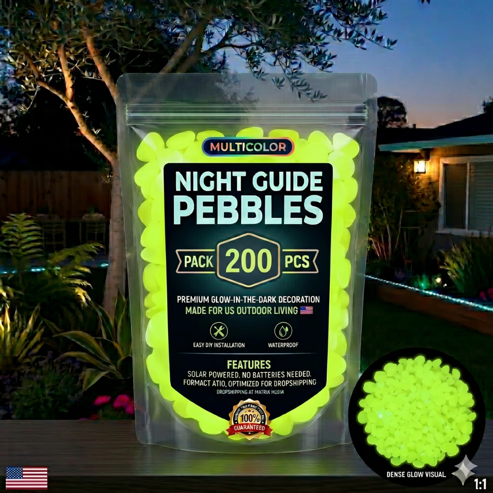💥LAST DAY SALE 50%OFF💥🌈200Pcs - Colorful Glow-in-the-Dark Garden Stones
