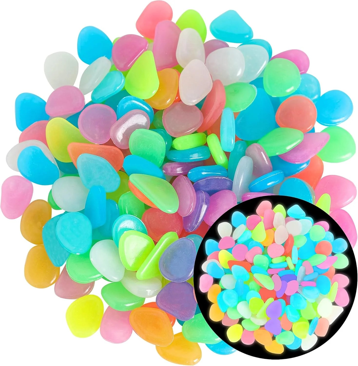 💥LAST DAY SALE 50%OFF💥🌈200Pcs - Colorful Glow-in-the-Dark Garden Stones