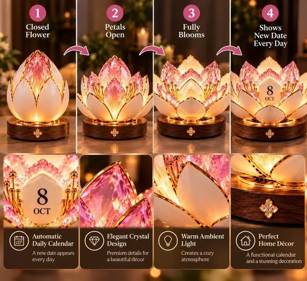 🔥 SAVE 70% TODAY-✨Automatic Blooming Perpetual Calendar(❤Same as the video)