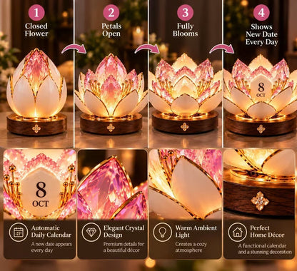 🔥 SAVE 70% TODAY-✨Automatic Blooming Perpetual Calendar(❤Same as the video)