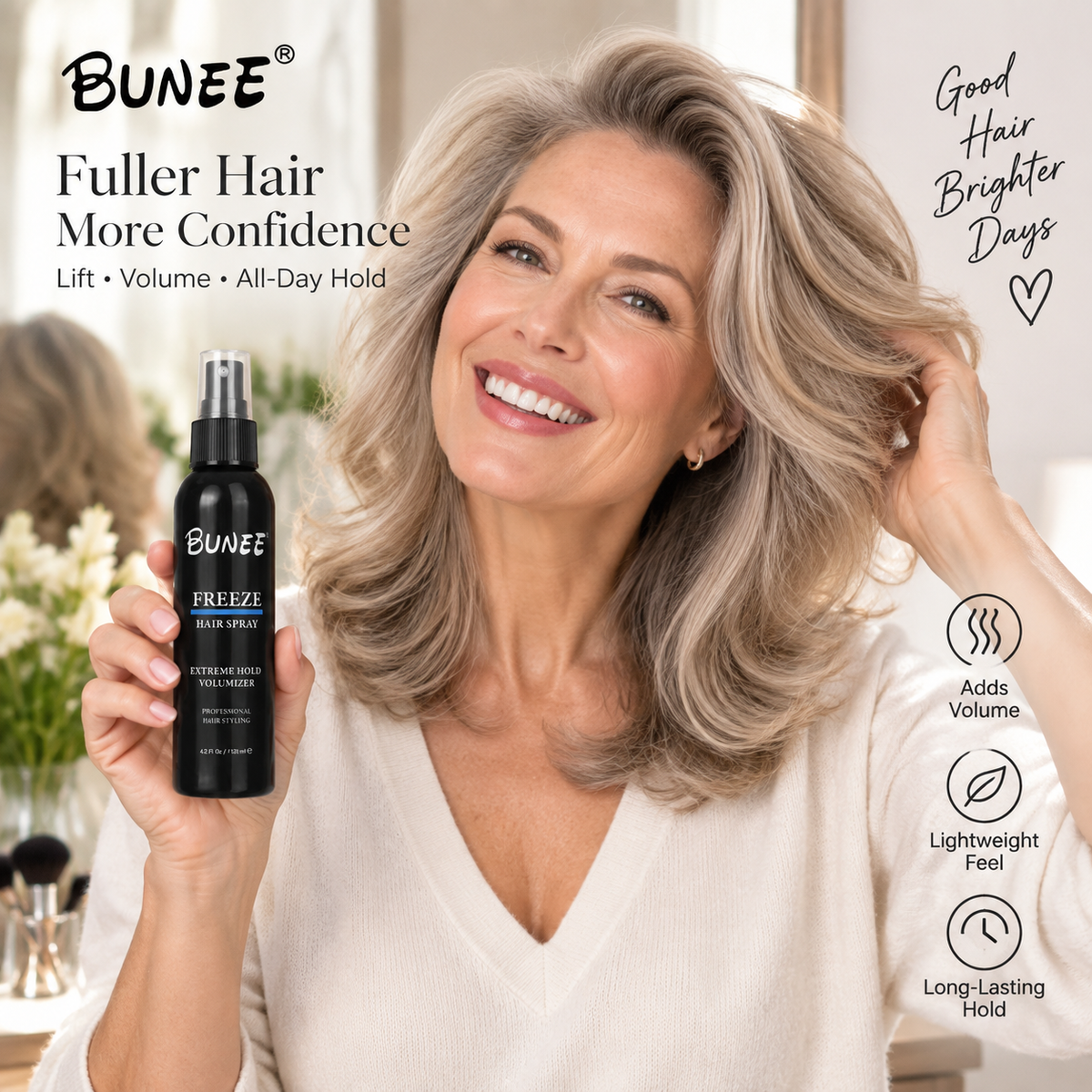 Say Goodbye to Flat Hair – Get Fuller, Natural-Looking Volume All Day