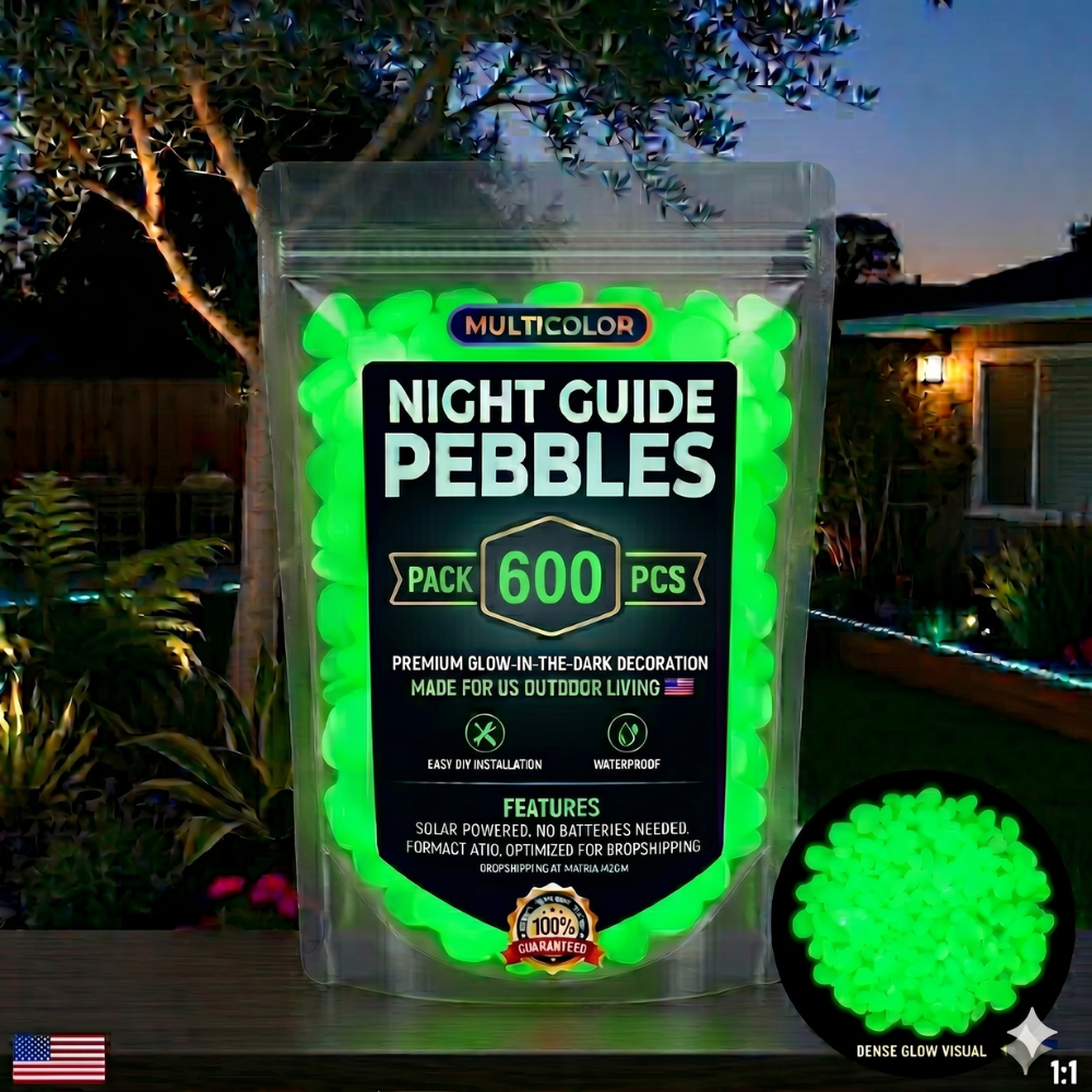 💥LAST DAY SALE 50%OFF💥🌈200Pcs - Colorful Glow-in-the-Dark Garden Stones