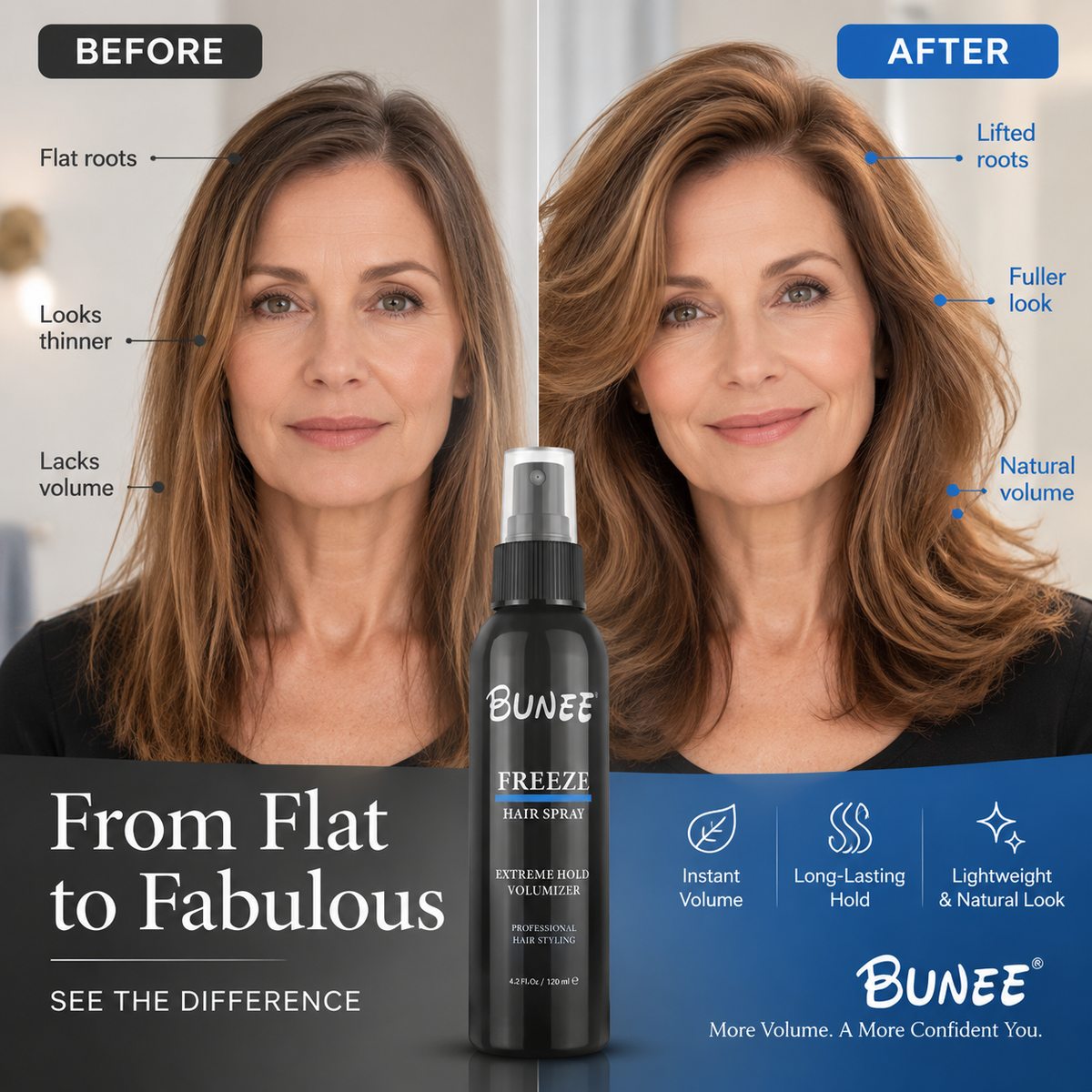 Say Goodbye to Flat Hair – Get Fuller, Natural-Looking Volume All Day