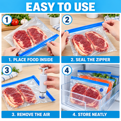 🔥 Buy 10, Get 5 FREE! 🍳 2026 Hot Kitchen Sale — Vacuum Sealer Bag Set