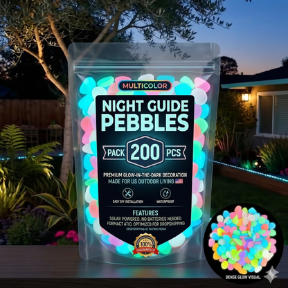 💥LAST DAY SALE 50%OFF💥🌈200Pcs - Colorful Glow-in-the-Dark Garden Stones