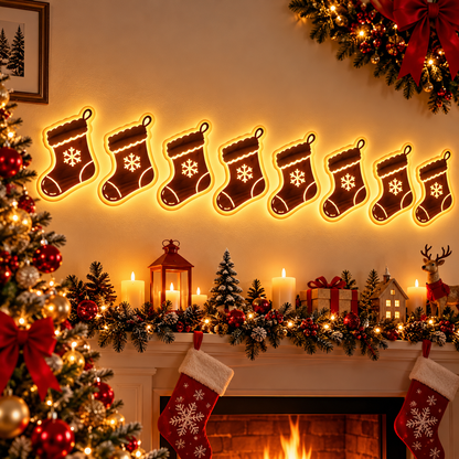 Warm White LED Reindeer Wall Décor