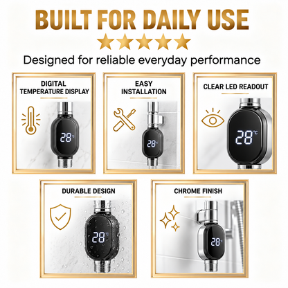 Simply install it on your shower head or faucet and enjoy warm water in just 3 seconds, with no electricity costs.