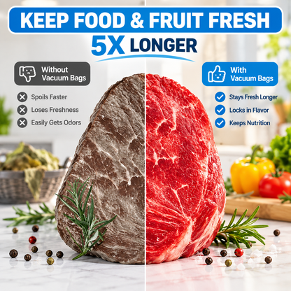 🔥 Buy 10, Get 5 FREE! 🍳 2026 Hot Kitchen Sale — Vacuum Sealer Bag Set