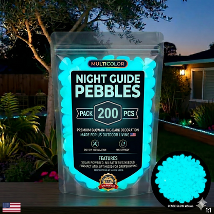 💥LAST DAY SALE 50%OFF💥🌈200Pcs - Colorful Glow-in-the-Dark Garden Stones