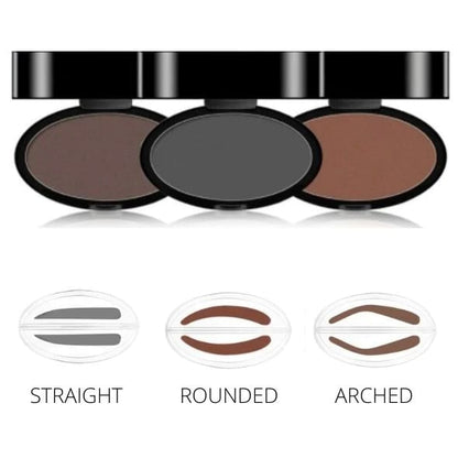 ✨Buy 2 Get 1 Free🖌️50K+ Sold!!!🖤Eyebrow Stamp Powder Kit with Applicator Brush