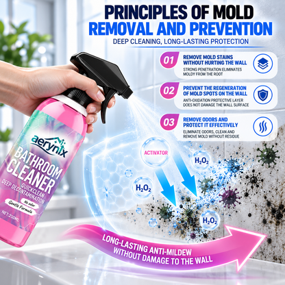✨✨ Bathroom Cleaner: Sparkle in Seconds, No Harsh Fumes