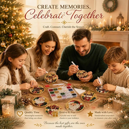 🎁🎄DIY Diamond Painting Christmas Ornaments Kit - Holiday Home Decor (6 Pcs)