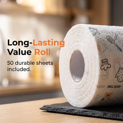 50Pcs Per Roll Reusable Cleaning Lazy Rags✨