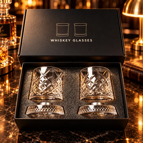 ✨ Rotating Crystal-Style Glass Tumbler – Buy 1 Get 1 FREE