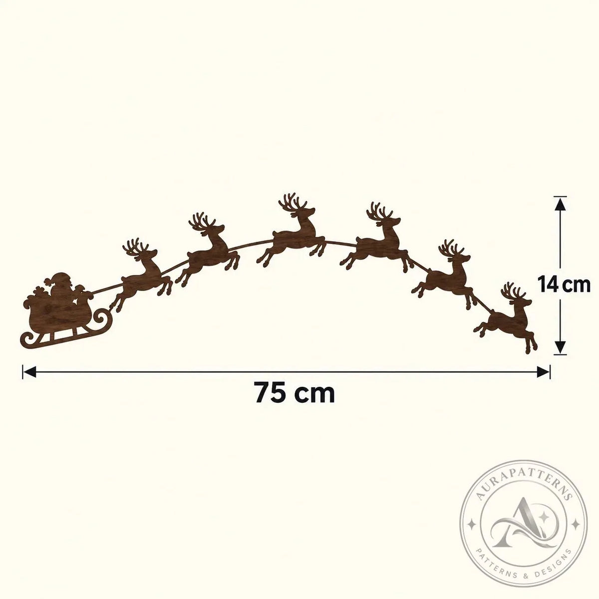 Warm White LED Reindeer Wall Décor