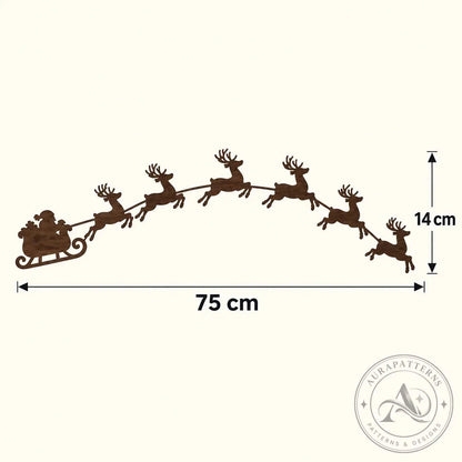Warm White LED Reindeer Wall Décor
