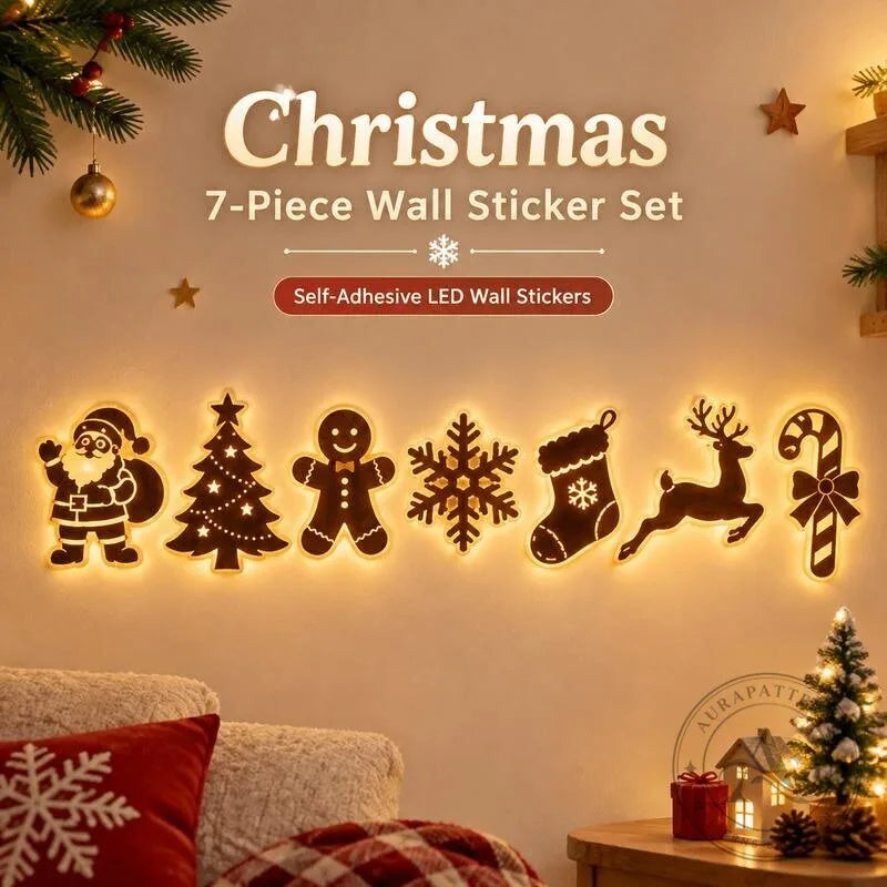 Warm White LED Reindeer Wall Décor