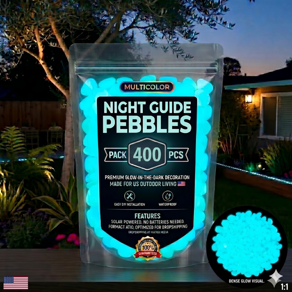 💥LAST DAY SALE 50%OFF💥🌈200Pcs - Colorful Glow-in-the-Dark Garden Stones