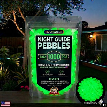 💥LAST DAY SALE 50%OFF💥🌈200Pcs - Colorful Glow-in-the-Dark Garden Stones