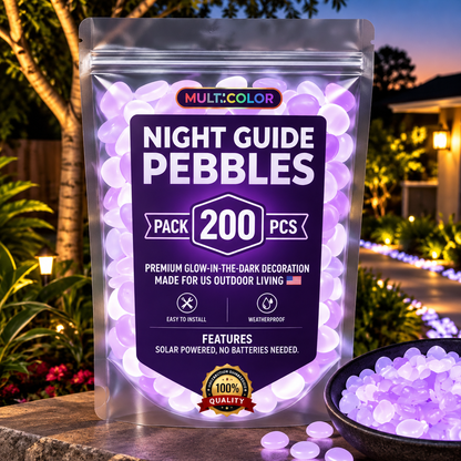 💥LAST DAY SALE 50%OFF💥🌈200Pcs - Colorful Glow-in-the-Dark Garden Stones